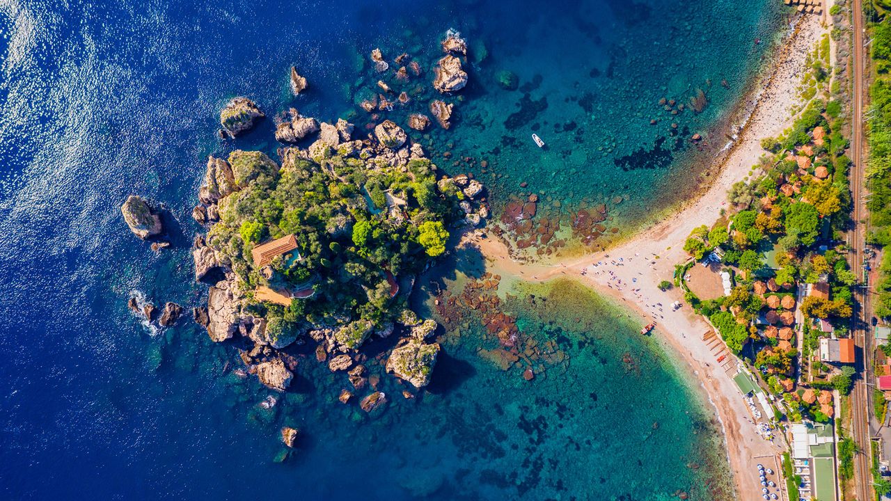 Isola Bella, Strand, Sizilien
