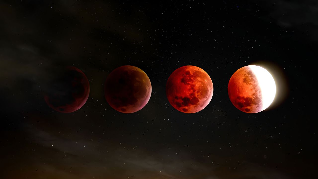 Mond in verschiedenen Phasen