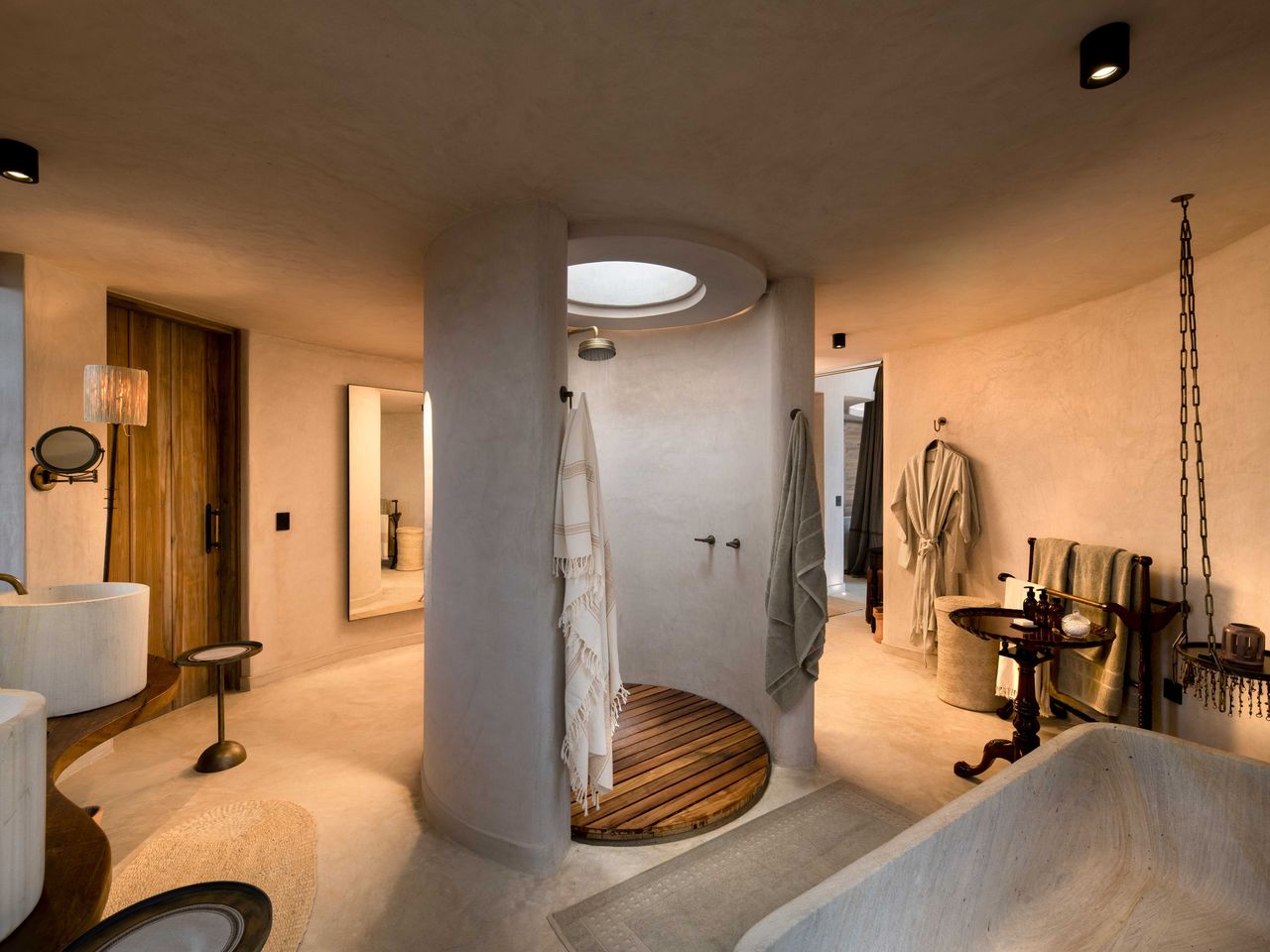 Badezimmer der andBeyond Suyian Lodge