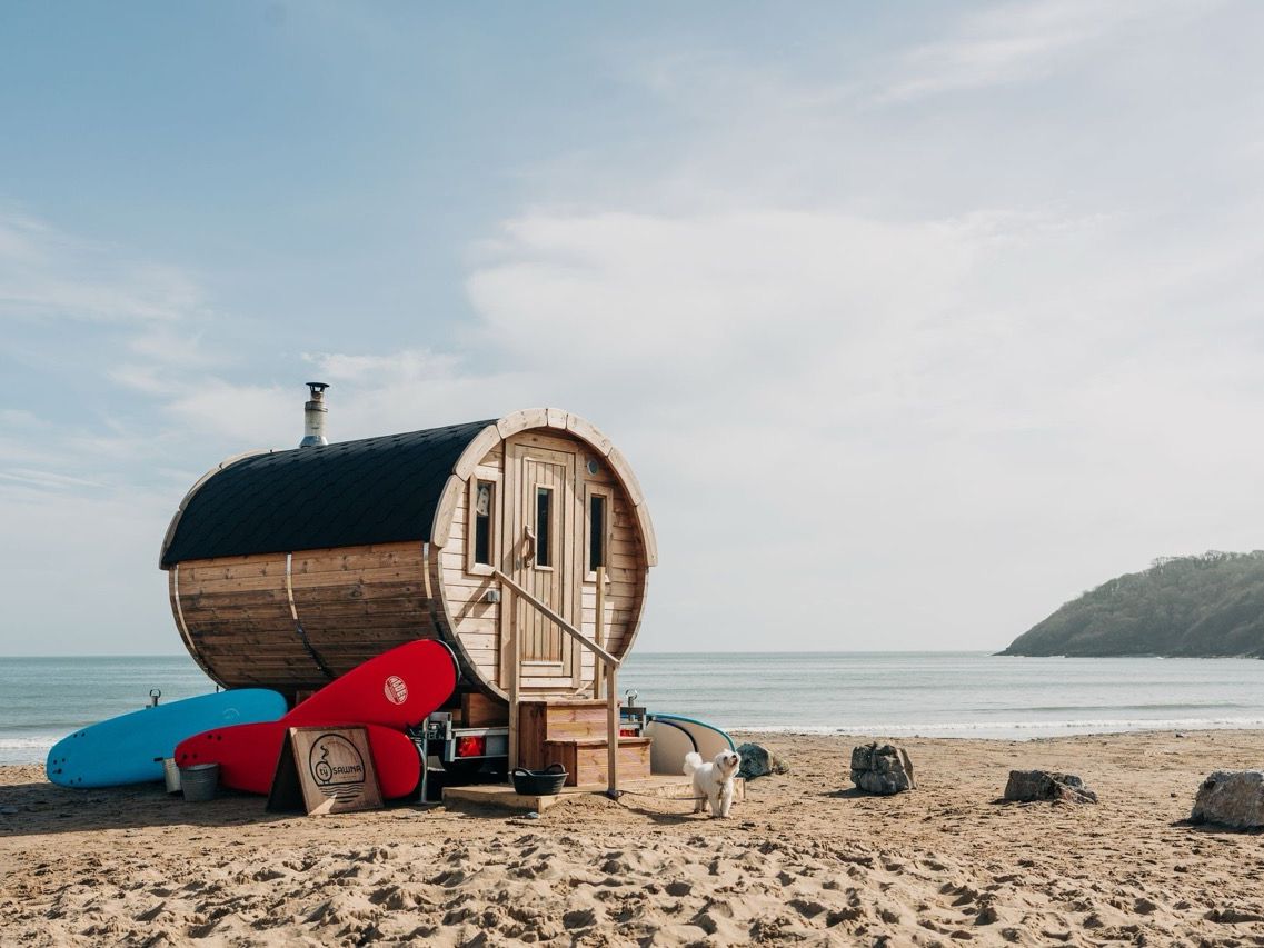 beach-sauna-at-oxwich-bay-gower