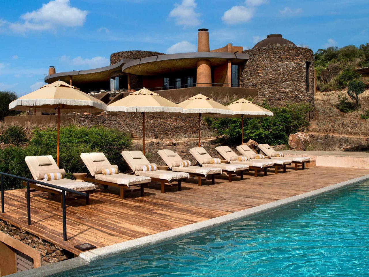 Pool in der andBeyond Suyian Lodge, Kenia
