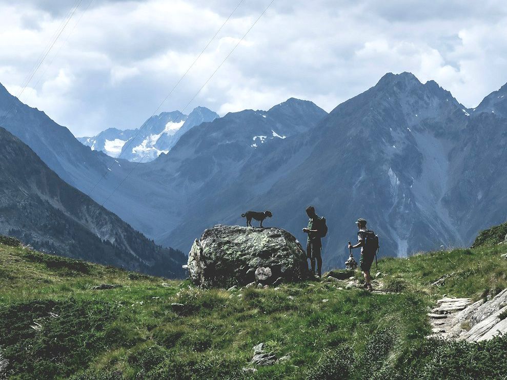 Wanderung in den Alpen, Österreich