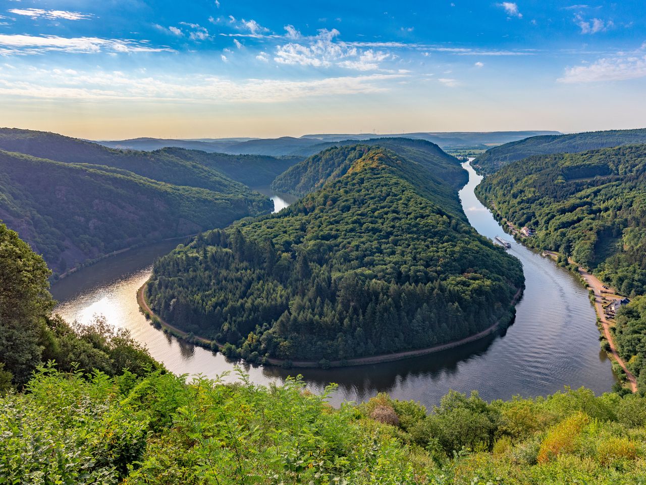 Saarschleife, Blick von oben