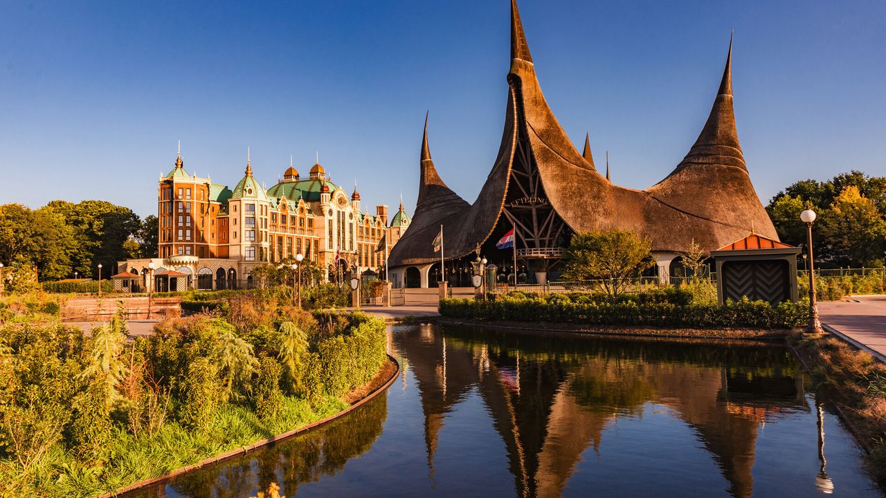 Haupteingang im niederl&auml;ndischen Freizeitpark Efteling