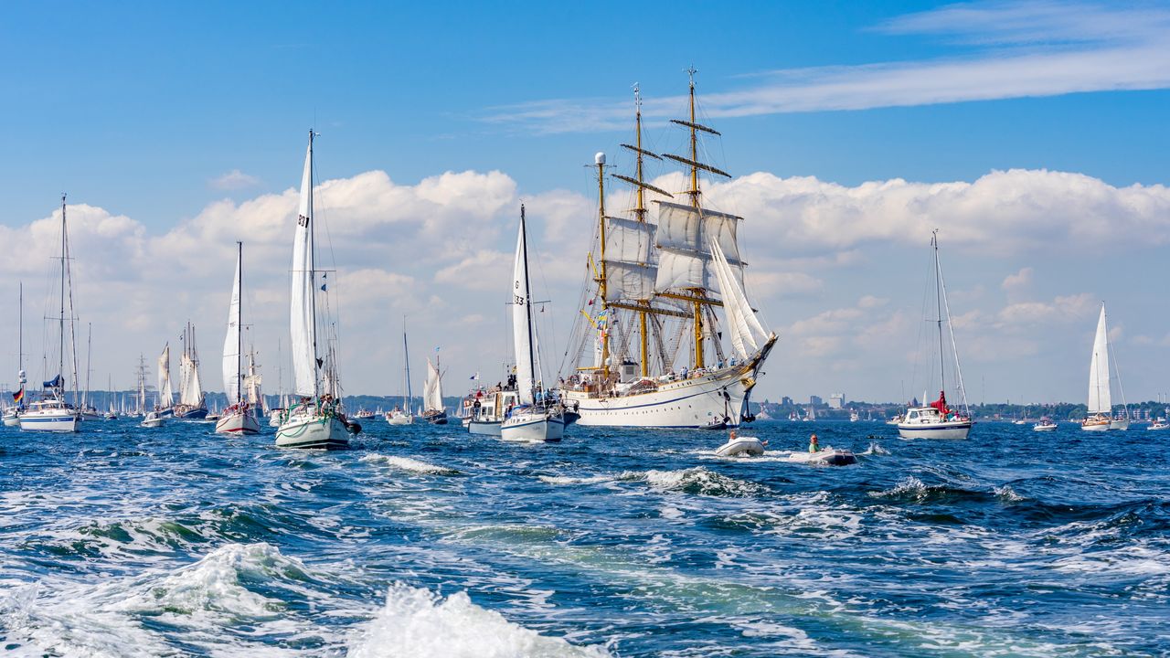 Windjammerparade auf der Kieler Woche