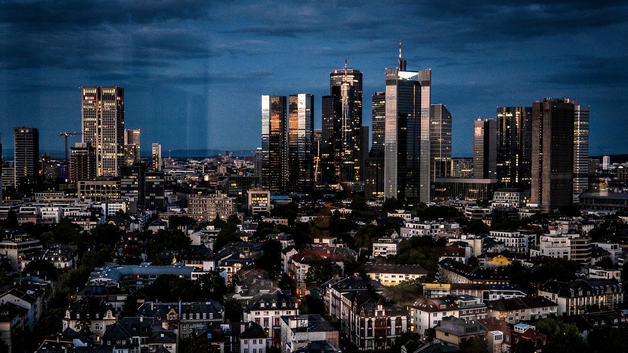 Skyline Frankfurt am Main bei Nacht