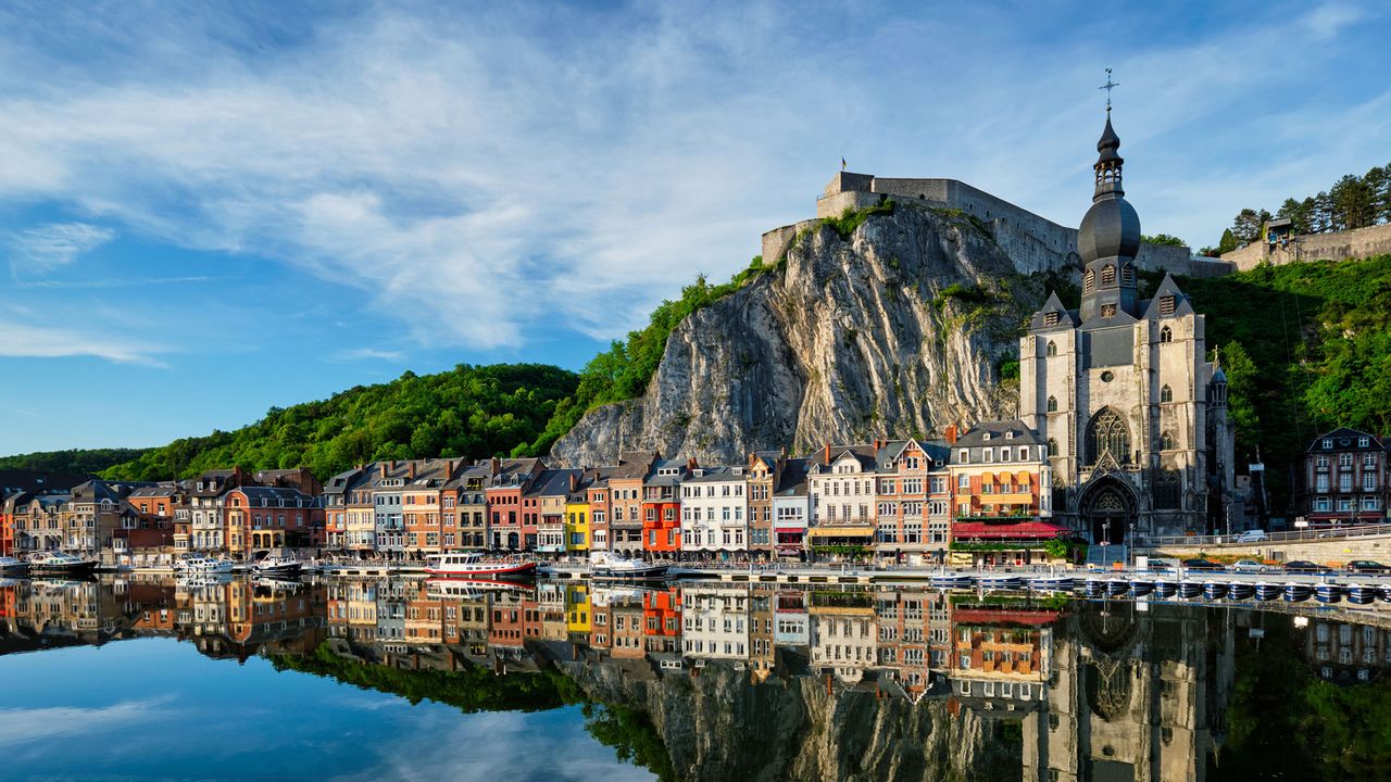 Blick auf Dinant in Belgien