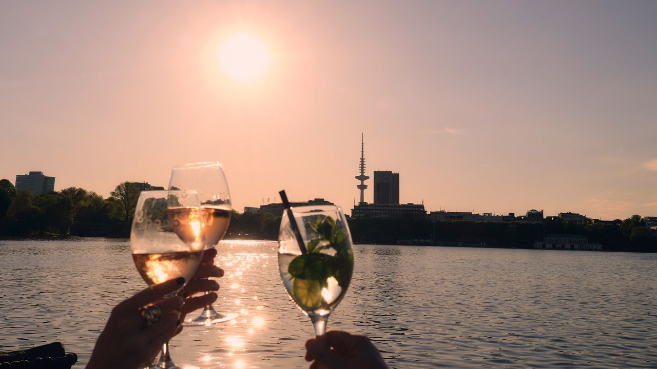 Sommer an der Alster, Hamburg