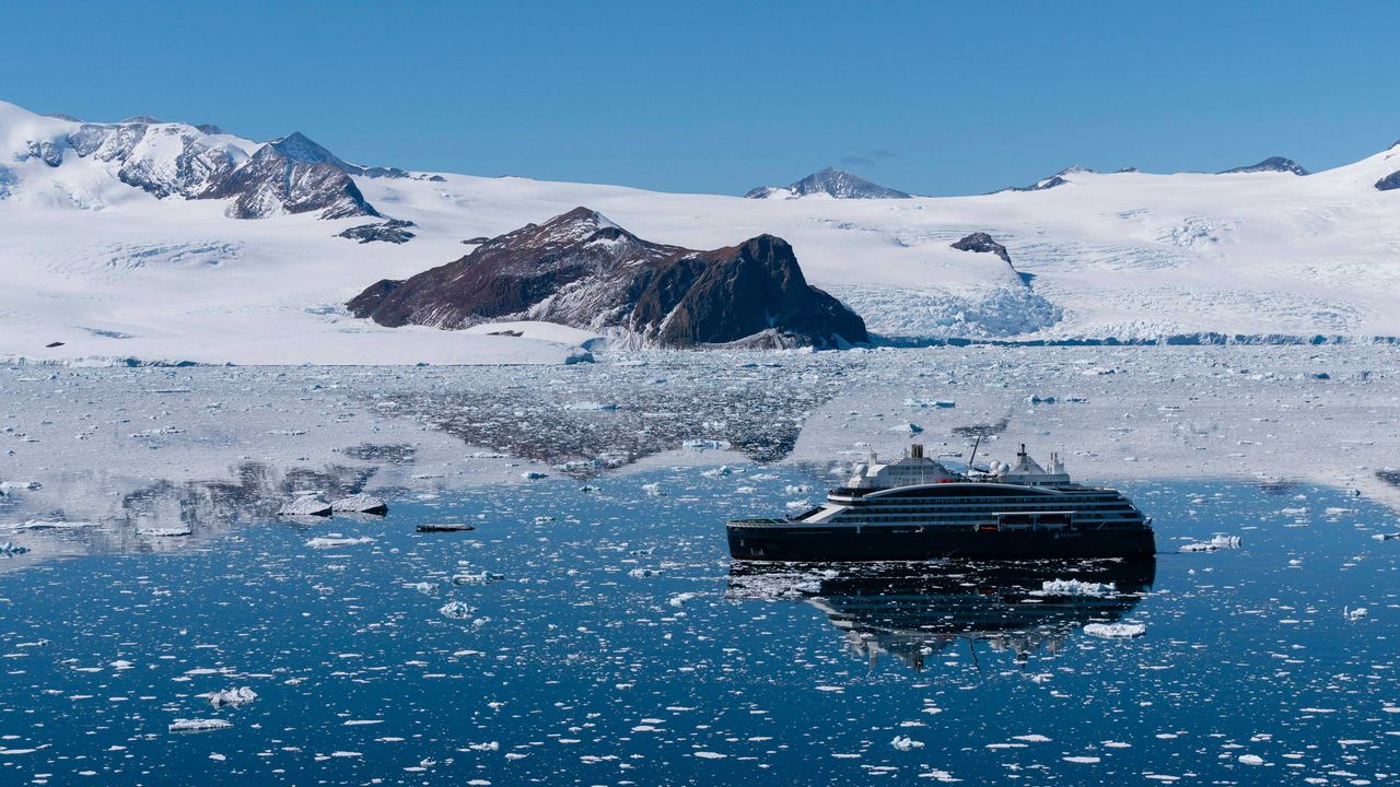 Le Commandant Charcot von Ponant in der Antarktis