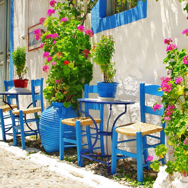kleine Gasse auf Kos, griechische Inseln