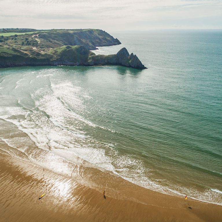 Bucht von Oxwich in Wales