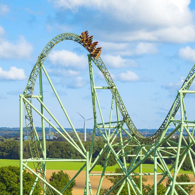 Achterbahn im Hansa-Park Sierksdorf