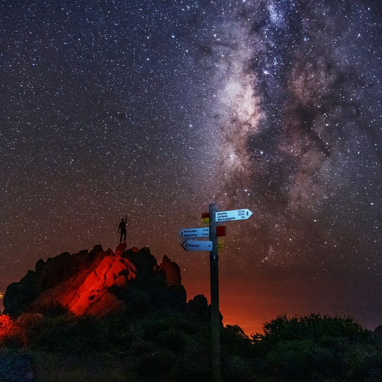 Sternenhimmel &uuml;ber La Palma