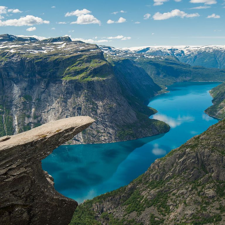Trolltunga am Hardangerfjord, Norwegen