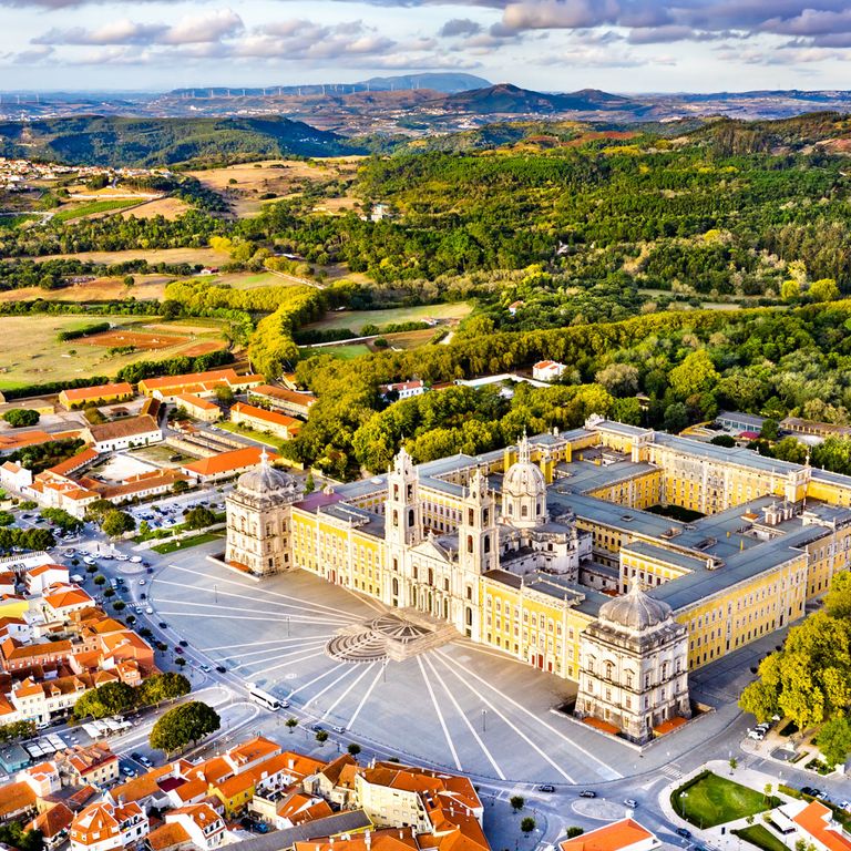 Palast von Mafra von oben 