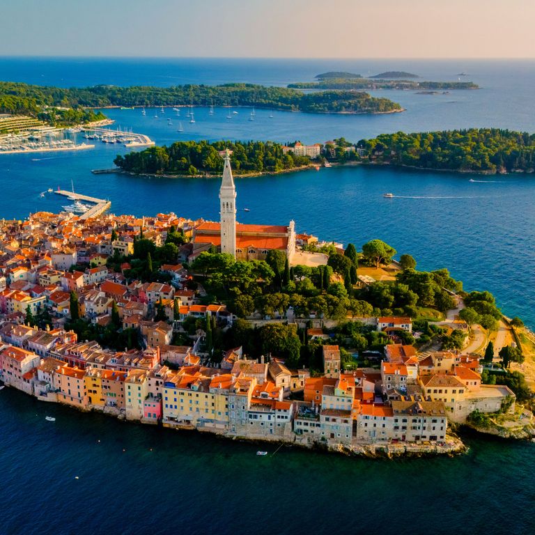 Blick auf die Altstadt von Rovinj